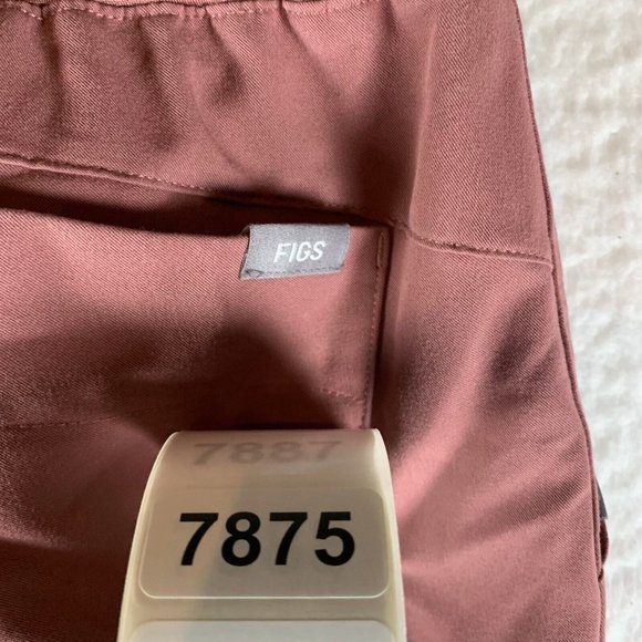 FIGS Scrub‎ Pants Women's XS Pink Stretch Logo Drawstring Pockets Nurse Dr. 7875 - Picture 11 of 11